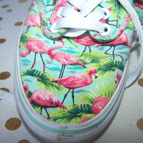 VANS Flamingo Sneakers Sz 7.5 - Picture 2 of 8